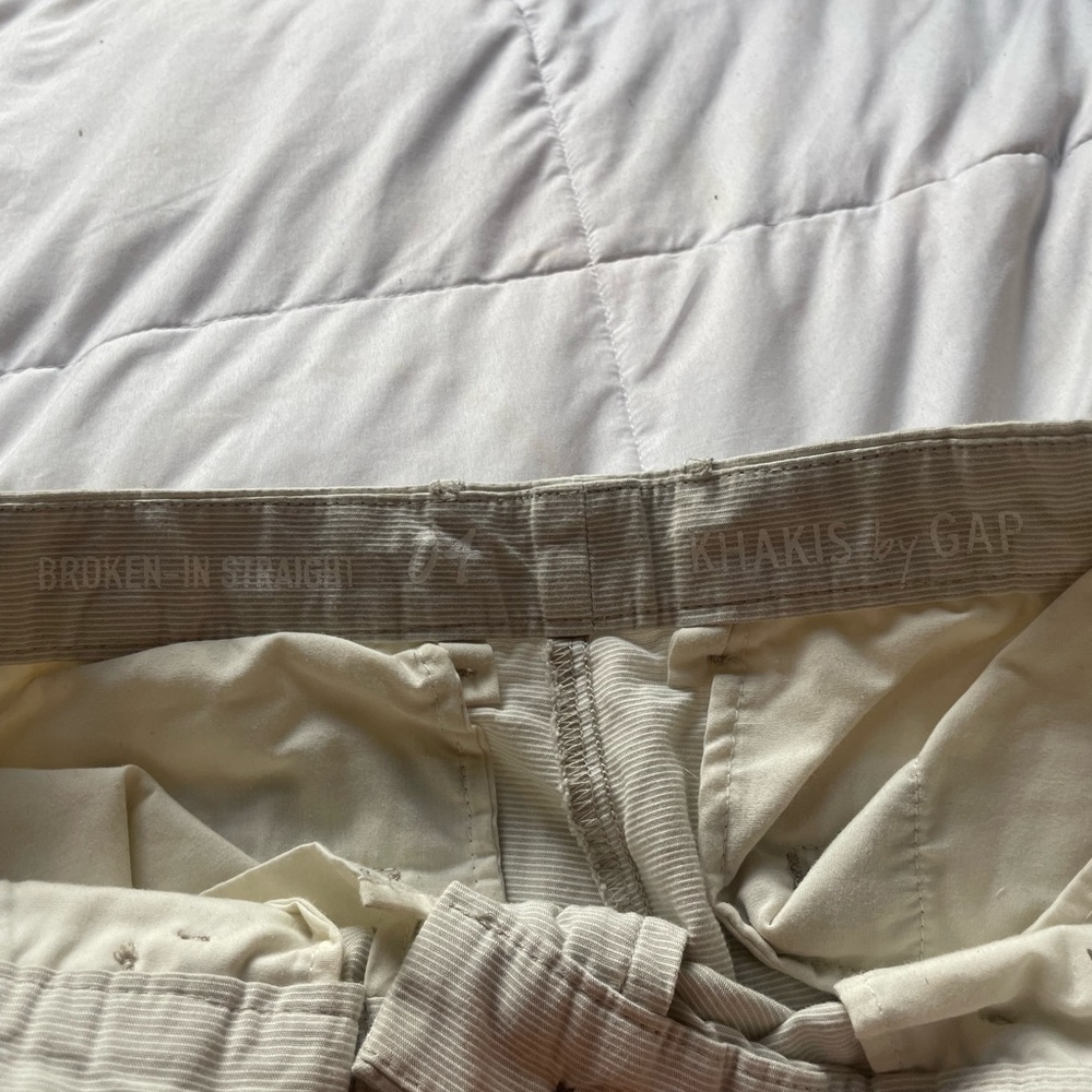 “Broken-In Straight Khakis By Gap” - image 3